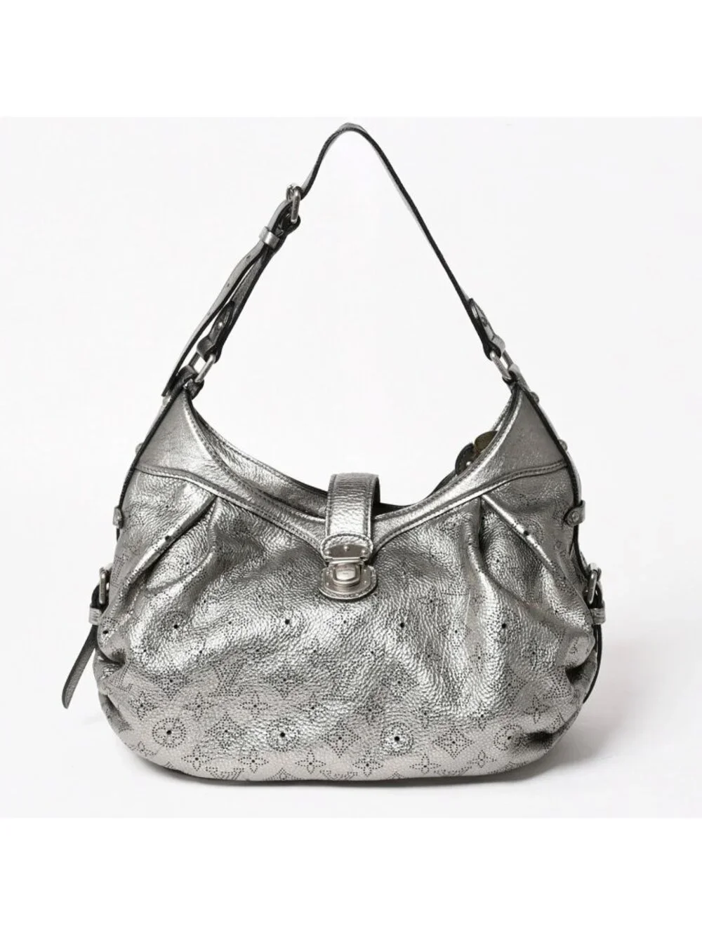Louis Vuitton Mahina XS Shoulder Bag Argent Metallic Silver